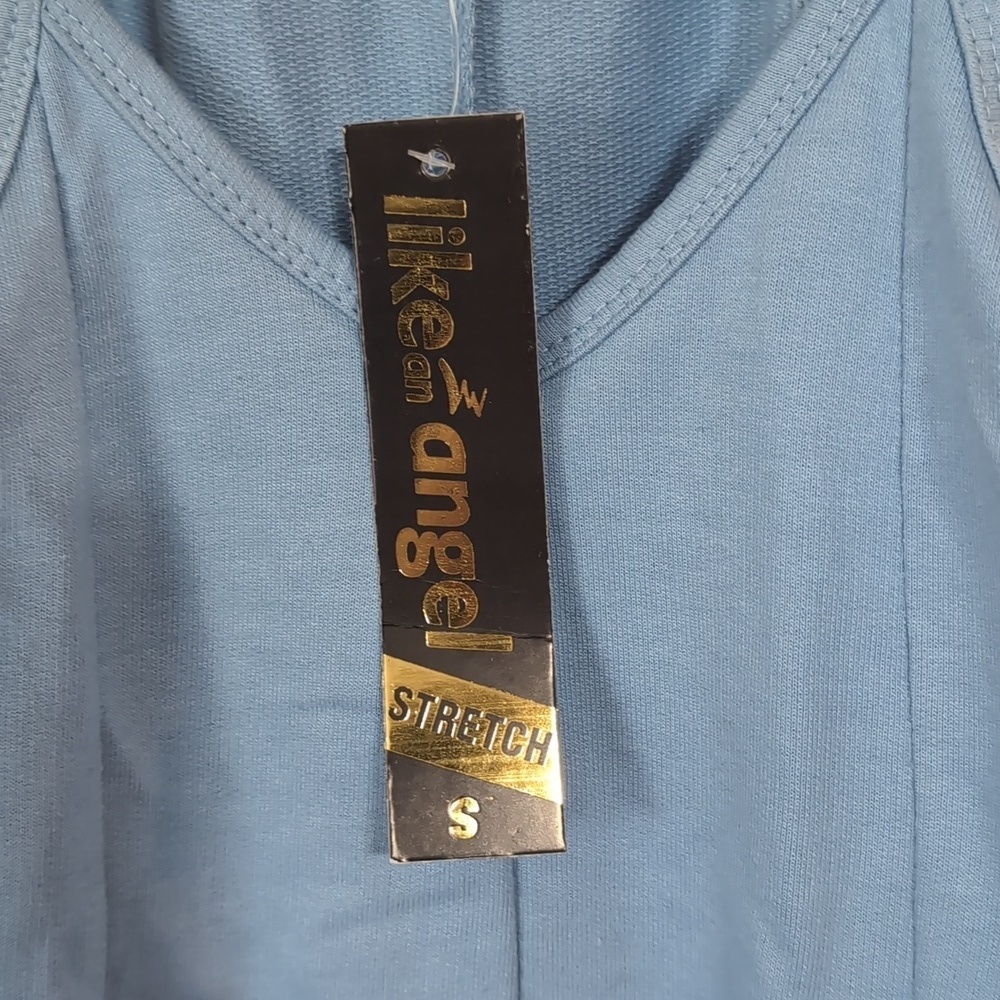 Like an Angel Light Blue Jumpsuit Size Small - Picture 3 of 5
